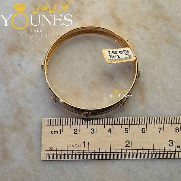 النگو طلای گل نگینی